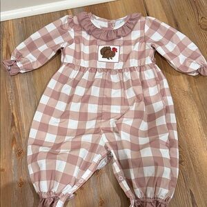 Busy Bees Thanksgiving Long Romper